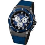 Reduzierte Limitierte Blaue TW Steel Armbanduhren mit Lederarmband 