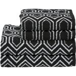 Schwarze Ethno twentyfour Geschirrartikel Handtücher Sets aus Baumwolle 50x100 4-teilig 