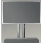Silberne Wissmann TV Standfüße furniert aus Holz Breite 100-150cm, Höhe 100-150cm, Tiefe 0-50cm 