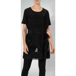 TWIN-SET Damen Bluse Seidentunika in italienischer Größe schwarz