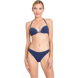 Twinset, Blaues Sea Push-up Bikini Set Blue, Damen, Größe: XL