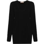Schwarze Twinset V-Ausschnitt Damensweatshirts Größe XXL 