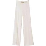 Weiße Twinset Palazzo-Hosen mit Kettenverzierung aus Polyester für Damen Größe S für den für den Herbst 