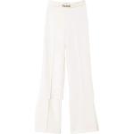 Weiße Twinset Palazzo-Hosen mit Reißverschluss für Damen Größe XS 