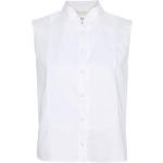 Reduzierte Weiße Twinset Stehkragen Stehkragenhemden aus Baumwolle für Damen Größe M 