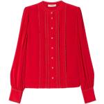 Reduzierte Rote Twinset Festliche Blusen aus Seide für Damen Größe L 