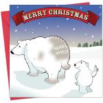 lustige Weihnachtskarten aus Papier 