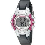Pinke 5 Bar wasserdichte Wasserdichte Timex Quarz Damenarmbanduhren mit Digital-Zifferblatt mit Alarm zum Tauchen 