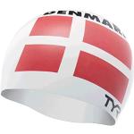 TYR Dänemark Silikon-Badekappe für Erwachsene, Unisex, Weiß