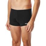 TYR Polyester Durafast Elite Solid Square Leg Mens Swim Suit, 30 (Black)