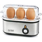 TZS First Austria Elektrischer Eierkocher 210W, 3 Eier, mit Messbecher und Eierstecher, für hartgekochte, weichgekochte, Eier
