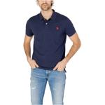 Reduzierte Blaue Kurzärmelige U.S. Polo Assn. Herrenpoloshirts & Herrenpolohemden aus Baumwolle Größe S für den für den Frühling 