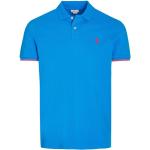 Reduzierte Blaue Kurzärmelige U.S. Polo Assn. Kurzarm-Poloshirts aus Baumwolle für Herren Größe 3 XL 
