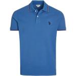 Reduzierte Blaue Kurzärmelige U.S. Polo Assn. Kurzarm-Poloshirts aus Baumwolle für Herren Größe 4 XL 