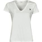 Reduzierte Weiße U.S. Polo Assn. Damenpoloshirts & Damenpolohemden Größe M 