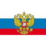 Russland Flaggen & Russland Fahnen mit Vogel-Motiv aus Polyester wetterfest 