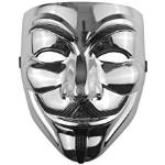 Silberne Vendetta-Masken & Guy Fawkes Masken 