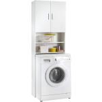 Weiße Waschmaschinenschränke &   Waschmaschinenregale Breite 150-200cm, Höhe 150-200cm, Tiefe 0-50cm 