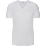 Weiße Zimmerli of Switzerland V-Ausschnitt Feinripp-Unterhemden aus Baumwolle maschinenwaschbar für Herren 