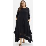 Schwarze Sommerkleider aus Polyester Handwäsche für Damen Größe 5 XL Große Größen für den für den Sommer 