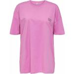 Rosa Langärmelige ONLY T-Shirts für Damen 