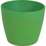 Grüne 10 cm Runde Übertöpfe 10 cm aus Keramik 