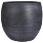 Schwarze 35 cm Runde Übertöpfe 35 cm aus Keramik 