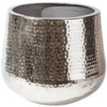 Silberne 29 cm Trendfabrik Runde Übertöpfe 29 cm gehämmert aus Aluminium 