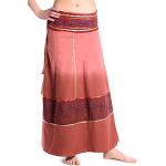 Rote Batik Boho Maxi Maxiröcke für Damen Einheitsgröße für den für den Sommer 