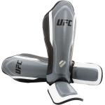 UFC Training Shin Guard Leather Silber/Schwarz-S/M (UHK-69981)-S/M