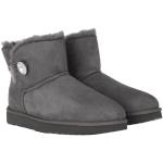 UGG Boots & Stiefeletten - W Mini Bailey Button Bling - in gray - für Damen