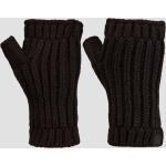 Schwarze Unifarbene UGG Australia Strick-Handschuhe aus Leder für Damen für den für den Herbst 