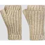 Graue Unifarbene UGG Australia Strick-Handschuhe aus Leder für Damen für den für den Herbst 