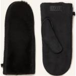 Reduzierte Schwarze UGG Australia Gefütterte Handschuhe aus Leder für Damen Größe 5.5 für den für den Winter 