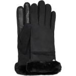 Schwarze UGG Australia Damenhandschuhe aus Veloursleder Größe M für den für den Winter 