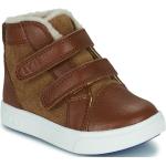 Braune UGG Australia High Top Sneaker & Sneaker Boots aus Leder für Kinder Größe 25 