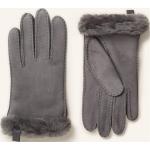 Graue UGG Australia Gefütterte Handschuhe aus Veloursleder für Damen Größe 5.5 für den für den Winter 