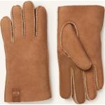 Reduzierte Kamelbraune UGG Australia Gefütterte Handschuhe aus Veloursleder für Herren Größe 9 für den für den Winter 
