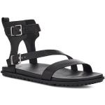 Schwarze UGG Australia Römersandalen & Gladiator Sandalen mit Schnalle in Normalweite aus Leder für Damen Größe 42 für den für den Sommer 
