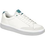 Weiße UGG Australia Runde Low Sneaker in Normalweite aus Glattleder mit herausnehmbarem Fußbett für Herren Größe 46 