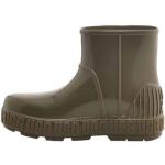 Reduzierte Olivgrüne UGG Australia Ankle Boots & Klassische Stiefeletten in Normalweite aus Leder wasserdicht für Damen Größe 38 