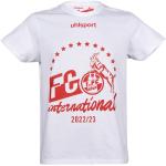 Reduzierte Weiße Uhlsport 1. FC Köln T-Shirts mit Köln-Motiv aus Baumwolle für Herren Größe XXL 
