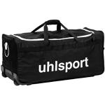 uhlsport Basic Line Sport-Tasche, 110 Liter – Unisex Trainings-Tasche mit Trolley-Funktion, große Reise-Tasche mit Reißverschluss, Schwarz