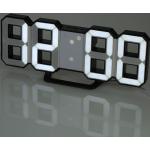 Uhr-Digital-Led Wand 3 Helligkeitsstufen Einstellung Des Schwarze Schale Ts-S60-Hw Ohne Batterie Versand