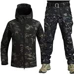 Camouflage Herrentarnkleidung mit Reißverschluss aus Softshell Größe 3 XL 