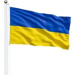 Ukraine Flaggen & Ukraine Fahnen glänzend wetterfest 