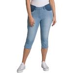 Reduzierte Hellblaue Ulla Popken Capri-Jeans aus Denim für Damen Größe L Große Größen Weite 36 