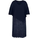 Reduzierte Marineblaue Ulla Popken Chiffon-Abendkleider aus Jersey für Damen Große Größen 