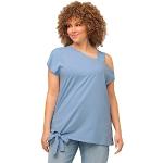 Reduzierte Blaue Halblangärmelige Ulla Popken Rundhals-Ausschnitt T-Shirts für Damen Größe XL Große Größen 