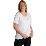 Halblangärmelige Ulla Popken V-Ausschnitt T-Shirts aus Baumwolle für Damen Größe 3 XL Große Größen 